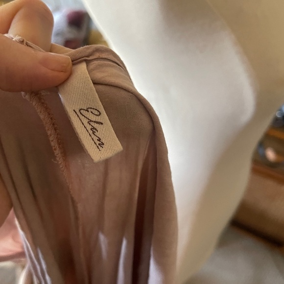 Nordstrom elan pink spaghetti strap maxi dress with pockets Sz large long - Picture 4 of 6